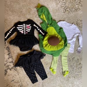 Baby Girl 6M Halloween Outfits - Avocado Costume